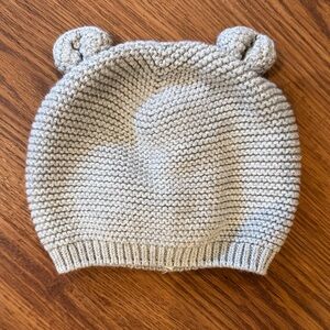 Baby Gap Gray Knit Bear Hat